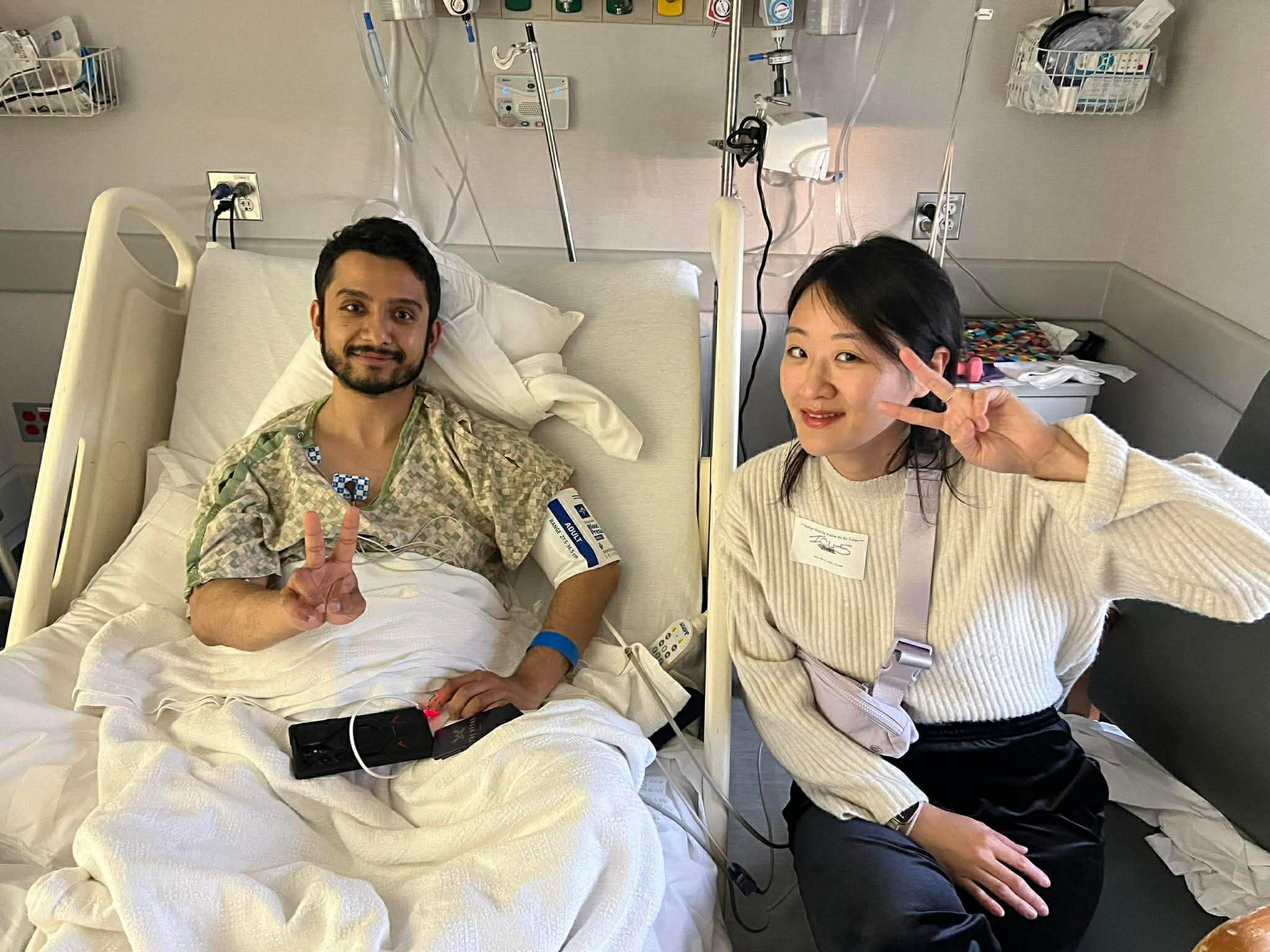 Ashish with visiting friends