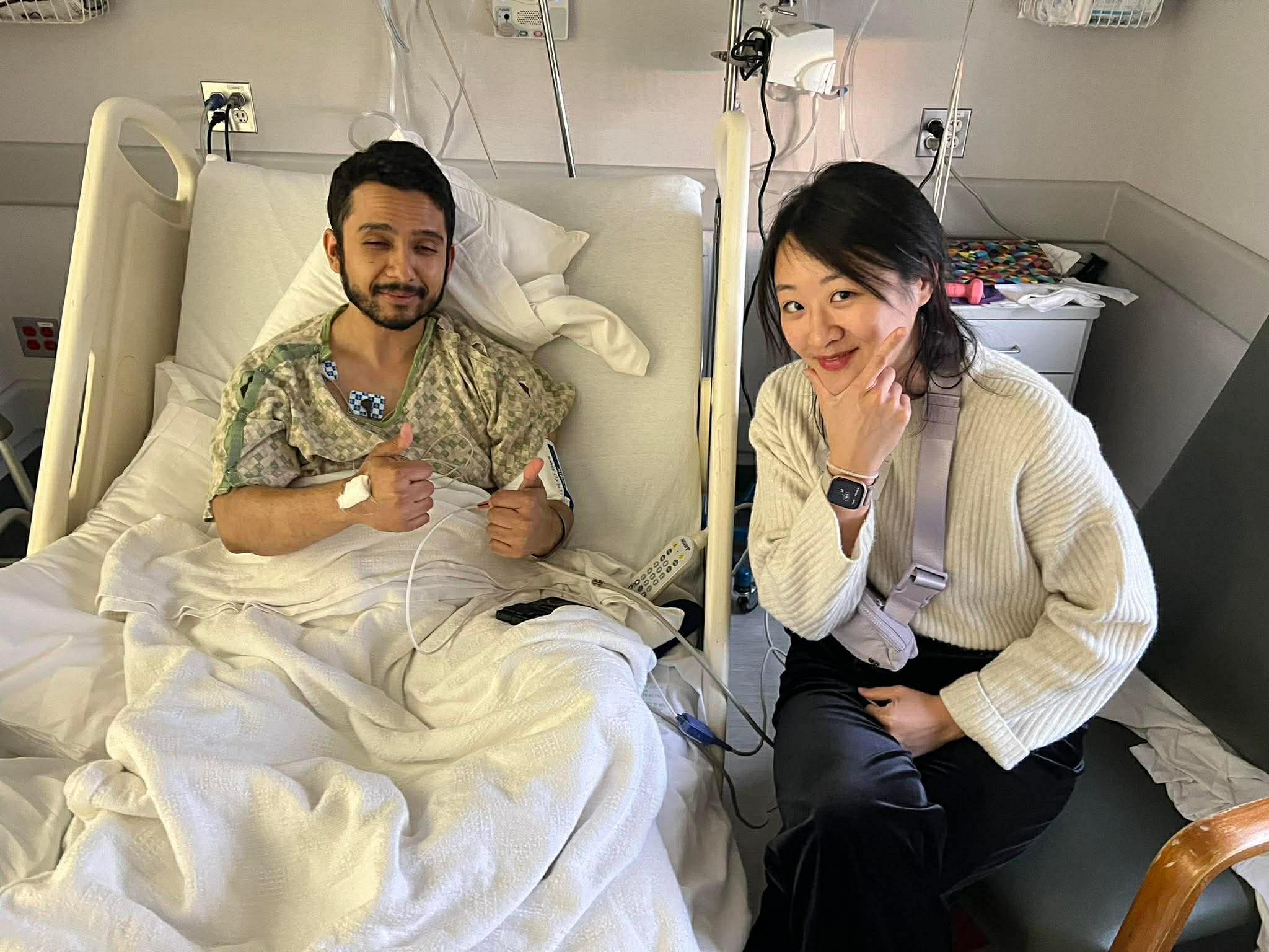 Ashish with visiting friends