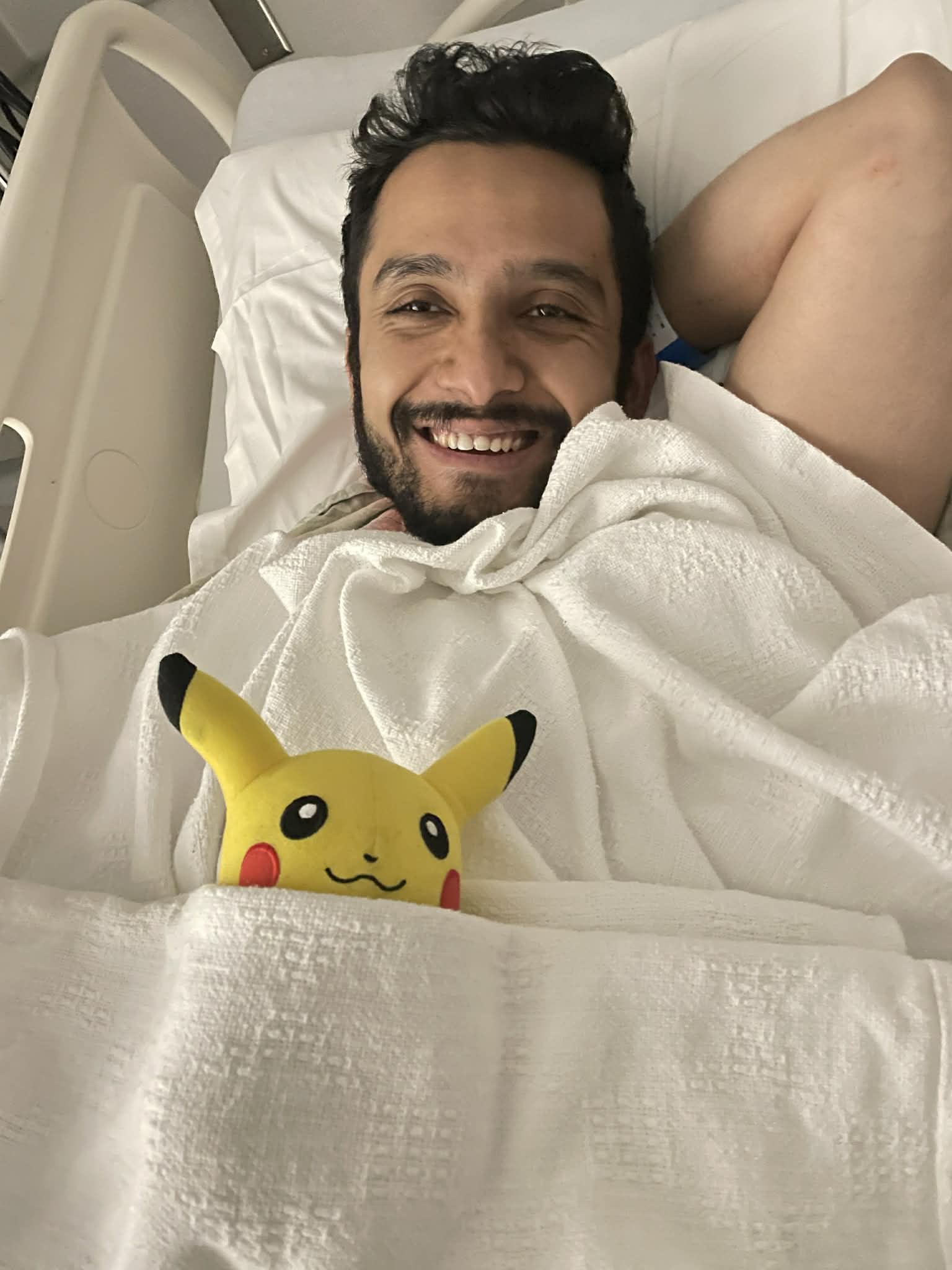Ashish with Pikachu